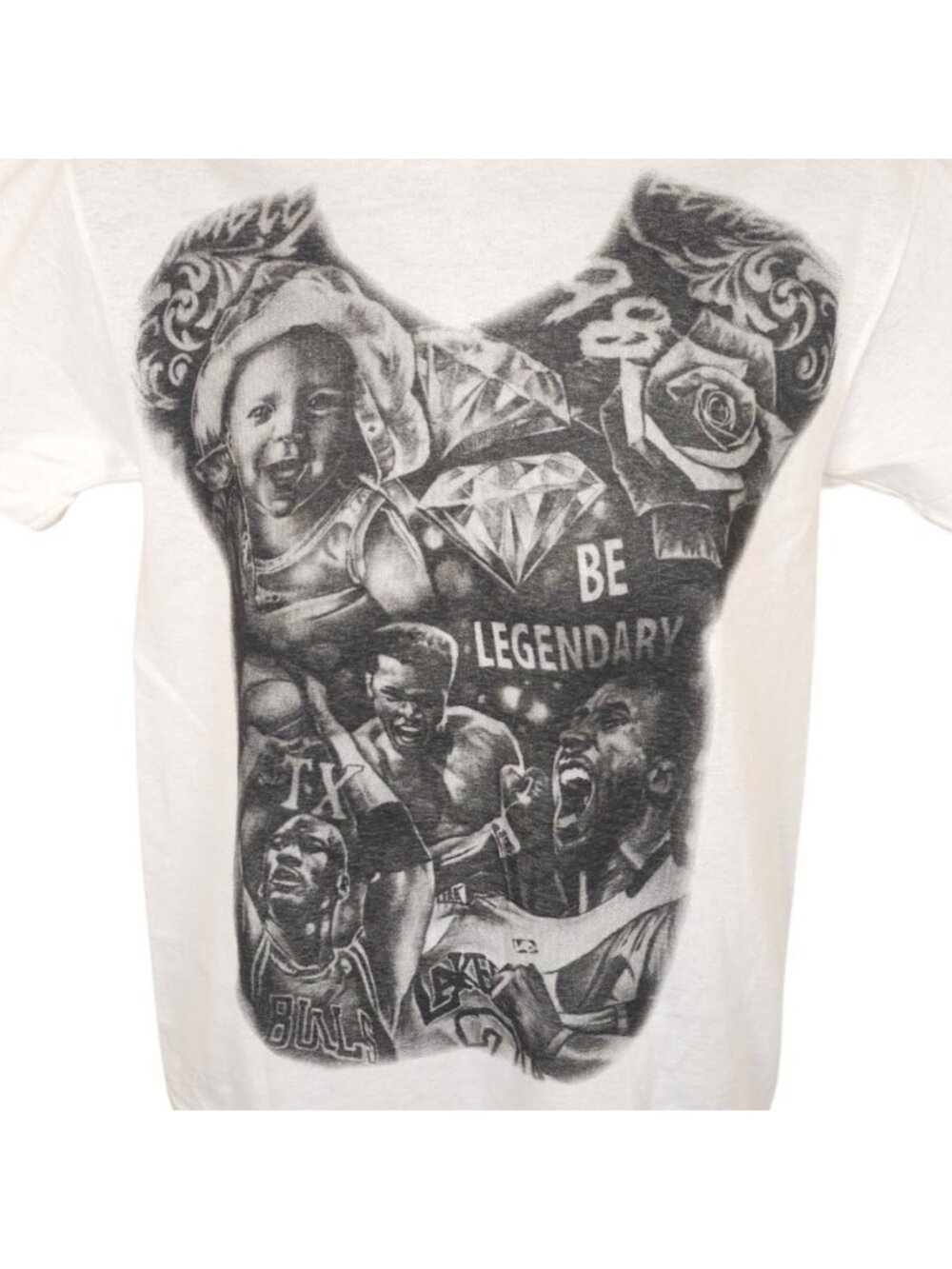 Las Vegas Raiders T Shirt Mens Size Small White Maxx Crosby Tattoos NFL Football